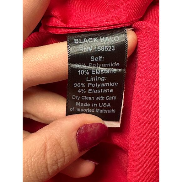 Black Halo Cadencia One-Shoulder Gown Pink Women’s Size 8 - Picture 9 of 10